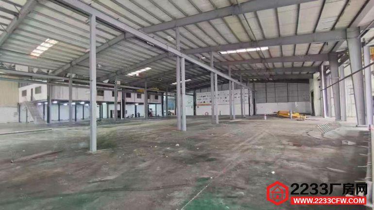 长安乌沙3200平方单层钢构厂房出租，高10米带阁楼办公室